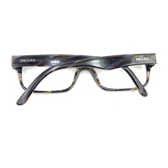 Prada VPR 16M EAR-1O1 Blue Brown Horn Eyeglasses Frames 55-16 140 Italy Designer - Picture 11 of 12
